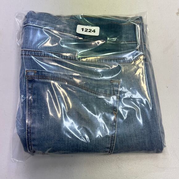 Express ankle super skinny mid rise color block jeans size 8s - Picture 16 of 16